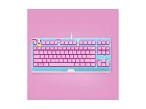 Razer HelloKitty I SANRIO Pink Wired Keyboard Exclusive 87 Key Backlit Mechanical Keyboard Razer HelloKitty I SANRIO Pink Wired Keyboard Exclusive 87 Key Backlit Mechanical Keyboard