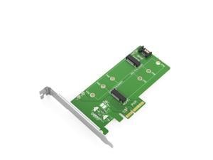 MAIWO KT015 dual M.2 PCIE Adapter for SATA or PCIE NVMe SSD with Advanced Heat Sink Solution,M.2 SSD NVME(M key) and SATA (B-key/B+M key) 2280 2260 2242 to PCI-e 3.0 x 4 Host Controller Expansion Card