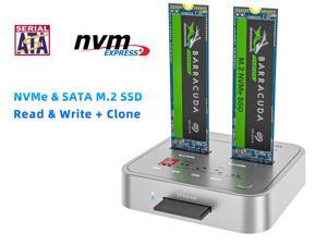 MAIWO K3016CL Dual-Bay M.2 NVMe & SATA Docking Station,USB C 3.1 Gen2 10Gbps to M.2 NVMe PCIe/SATA (NGFF) SSD Clone Dock with SD7.1 Card Reader,Support Offline Clone Function and Auto Sleep Function MAIWO K3016CL Dual-Bay M.2 NVMe & SATA Docking Station,USB C 3.1 Gen2 10Gbps to M.2 NVMe PCIe/SATA (NGFF) SSD Clone Dock with SD7.1 Card Reader,Support Offline Clone Function and Auto Sleep Function