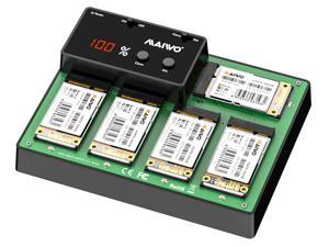MAIWO K3015MSATA 5 Bay mSATA SSD Duplicator-4.8GB/Min-USB3.0 mSATA SSD Docking Station Digital display of cloning progress
