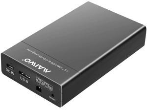 Maiwo USB 3.0 Dual Bay 2.5" SATA SSD/HDD RAID Hard Drive Enclosure Case Black Support RAID 0/1/Normal/Large Tool-free Slide Design