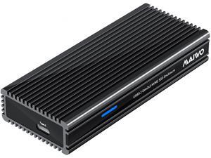 MAIWO M.2 NVME SSD Enclosure M2 Solid State Drive Adapter ,USB3.2 Gen2x2 20Gbps Type-C to NVME PCI-E M-Key/B&M Key Aluminum External Case reader for M.2 SSD Size 2230/2242/2260/2280, up to 2TB