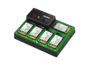 MAIWO 5 Bay mSATA SSD Duplicator-4.8GB/Min Clone Speed-USB3.0 mSATA SSD Docking Station Digital Display of Cloning Progress-Support 1TB*5 Capacity Expansion