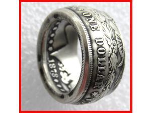 Rare Morgan Silver Dollar USA Antique Vintage Coin American Eagle Silver Plated Jewellery Male Ring. Explore Now!