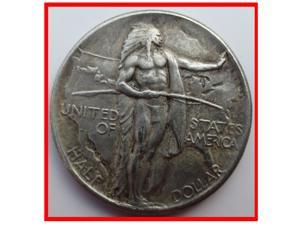 Rare Antique United States USA 1926 Oregon Trail Half Dollar Silver Color Coin