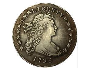 Rare Antique USA United States 1796 Liberty Silver Color Dollar Coin