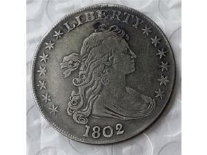 Rare Antique USA United States 1802 Liberty Silver Color Dollar Coin