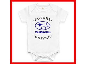 RARE NEW FUTURE SUBARU DRIVER BABY FUNNY BODYSUIT JUMP SUIT ONE PIECE ROMPER  ONESIE