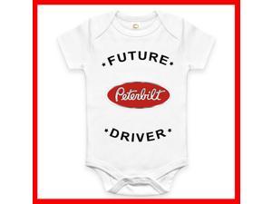BABY ONE PIECE ROMPER printed with FUTURE KENWORTH DRIVER new 100% cotton 