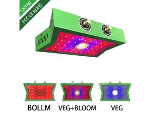 LED Grow Light, COB LED Plant Growing Lamp with Adjustable Veg and Bloom Switch Full Spectrum Growing Lamps Double Chips for Professional Greenhouse Hydroponic Indoor Plants (1200W) LED Grow Light, COB LED Plant Growing Lamp with Adjustable Veg and Bloom Switch Full Spectrum Growing Lamps Double Chips for Professional Greenhouse Hydroponic Indoor Plants (1200W)