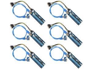 1x to 16x Powered Riser Adapter Card for Bitcoin Litecoin ETH C oin Mining 6 PIN Powered PCIE Extension Cable GPU Riser Ethereum Mining ETH GPU Extension Cable - 6 Pack 1x to 16x Powered Riser Adapter Card for Bitcoin Litecoin ETH C oin Mining 6 PIN Powered PCIE Extension Cable GPU Riser Ethereum Mining ETH GPU Extension Cable - 6 Pack