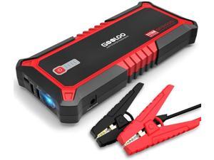 2000A Peak SuperSafe Car Jump Starter for Up to 9L Gas or 7L Diesel Engine with USB Quick Charge TypeC Port 12V Auto Portable Lithium Battery Booster Power Pack