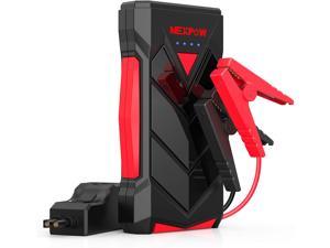 Car Battery Starter, 1000A Peak 12V Car Battery Jump Starter Power Pack with USB Quick Charge (Up to 7L Gas or 5.5L Diesel Engine) Battery Booster with Built-in LED Light