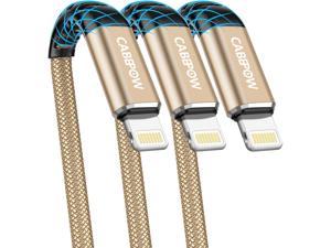 iPhone Charger Cable 3ft, [3 Pack] Lightning Cable 3 Foot, Extra Long 3 Feet iPhone 2.4A Fast Charging Cord Compatible with iPhone 12/12 Pro/11/XS/XS Max/XR/X/8/8 Plus/7/7 Plus/6-Gold