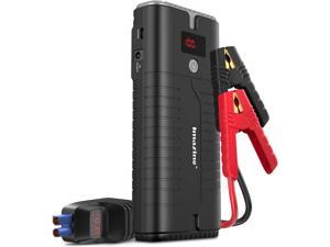 Portable Car Jump Starter - 2000A Peak 18000mAH (Up to 10L Gas or 8L Diesel Engine) 12V Auto Battery Booster Portable Power Pack with LCD Display Jumper Cables, QC 3.0 and LED Light