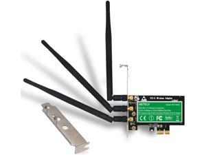 Wireless Dual Band N900 3x3 MIMO PCI Express(PCI-E Wi-Fi Adapter for PCs or Working Stations-PCIE Wi-Fi Card-PCIE Wireless Adapter-Qualcomm Atheros Wireless Network Adapter(NET-N900)