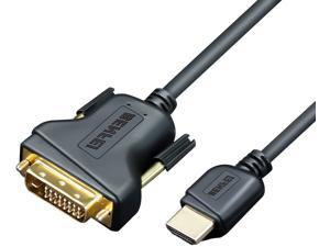 HDMI to DVI, HDMI to DVI Cable Bi Directional DVI-D 24+1 Male to HDMI Male High Speed Adapter Cable Support 1080P Full HD Compatible for Raspberry Pi, Roku, Xbox One, PS4 PS3, Graphics Card