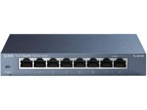 TL-SG108 | 8 Port Gigabit Unmanaged Ethernet Network Switch, Ethernet Splitter | Plug & Play | Fanless Metal Design | Shielded Ports | Traffic Optimization | Limited Lifetime Protection TL-SG108 | 8 Port Gigabit Unmanaged Ethernet Network Switch, Ethernet Splitter | Plug & Play | Fanless Metal Design | Shielded Ports | Traffic Optimization | Limited Lifetime Protection