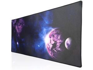 XXL Professional Large Mouse Pad & Computer Game Mouse Mat (35.4x15.7x0.1IN, Sky Planet)