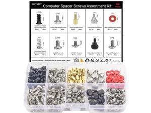 300PCS Personal Computer Tower Screw Standoffs Set PC Installation Assortment Kit for 2.5" SSD HDD, Computer Case, Motherboard, Fan Power Supply, Graphics, Hard Drivers and CD-ROM Drives
