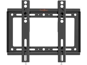Ultra-Slim Black Fixed/Flat Low-Profile Wall Mount Bracket for Insignia NS-32DD220NA16 32 inch LED/DVD HDTV TV/Television 