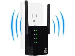 WiFi Range Extender, 300Mbps WiFi Repeater, 2.4GHz Wireless Signal Booster with Ethernet Port and 2 Antenna