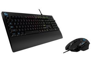 Logitech Prodigy RGB Wired Gaming Keyboard & 25,600 DPI High Performance Wired Gaming Mouse