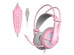 SOMIC Stereo Gaming Headset for PC, PS4, Laptops, 7.1 Virtual Surround Sound 3.5MM Headphones, Noise Canceling Over Ear Headphone with Voice Changer Mic and Led Light for Women SOMIC Stereo Gaming Headset for PC, PS4, Laptops, 7.1 Virtual Surround Sound 3.5MM Headphones, Noise Canceling Over Ear Headphone with Voice Changer Mic and Led Light for Women
