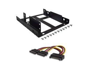 Fairdog 2.5" SSD / HDD Mounting Kit adapter for 3.5" Drive Bay ,3.5-Inch to 2*2.5-Inch Internal Hard Drive Mounting Kit with 2-port sata 15pin power cable (slide rails & HDD NOT included) Fairdog 2.5" SSD / HDD Mounting Kit adapter for 3.5" Drive Bay ,3.5-Inch to 2*2.5-Inch Internal Hard Drive Mounting Kit with 2-port sata 15pin power cable (slide rails & HDD NOT included)