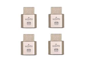 4-pack 4K Virtual Display Adapter HDMI DDC EDID Dummy Plug Headless Ghost Display Emulator Lock plate 3840*2160 New generation Virtual Display Cheat Virtual Plug HDMI Emulator Adapter for Mining 4-pack 4K Virtual Display Adapter HDMI DDC EDID Dummy Plug Headless Ghost Display Emulator Lock plate 3840*2160 New generation Virtual Display Cheat Virtual Plug HDMI Emulator Adapter for Mining