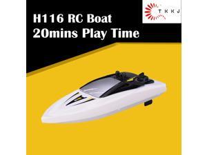 TKKJ H116 1:47 2.4G 3CH 50M Long Control Distance Mini RC Boat RTR Speed 20mins Play Time Children's Water Toys Yellow TKKJ H116 1:47 2.4G 3CH 50M Long Control Distance Mini RC Boat RTR Speed 20mins Play Time Children's Water Toys Yellow