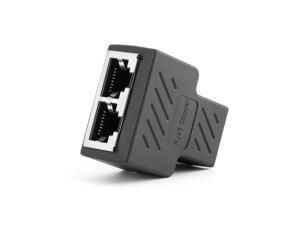 1 To 2 Ways Ethernet Cable Adapter Lan Cable Extender Splitter for Internet Cable Connection 1 Input 2 Output 1 To 2 Ways Ethernet Cable Adapter Lan Cable Extender Splitter for Internet Cable Connection 1 Input 2 Output