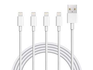 iPhone Charger, 4Pack 6FT Lightning to USB Charging Cable Cord Compatible with iPhone 12 11 Pro 11 XS MAX XR X 8 8Plus 7 7Plus 6 6Plus 6S 6SPlus 5 5S SE,iPad,iPod(S-06WH)