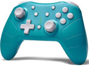 Wireless Pro Controller for Nintendo SwitchSwitch Lite ConsoleRechargeable Remote Gamepad Support Adjustable TurboScreenshot and Gyro Axis  Turquoise Blue
