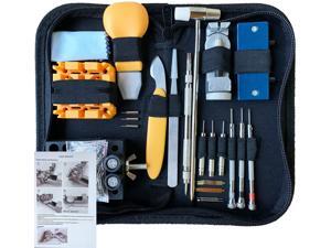 168 PCS Watch Repair Tool Kit, Case Opener Spring Bar Watch Band Link Tool Set With Carrying Bag, Replace Watch Battery Helper Multifunctional Tools With User Manual For Beginner 168 PCS Watch Repair Tool Kit, Case Opener Spring Bar Watch Band Link Tool Set With Carrying Bag, Replace Watch Battery Helper Multifunctional Tools With User Manual For Beginner