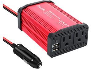 300W Car Power Inverter DC 12V to 110V AC Converter 4.8A Dual USB Charging Ports Car Charger Adapter (Red) 300W Car Power Inverter DC 12V to 110V AC Converter 4.8A Dual USB Charging Ports Car Charger Adapter (Red)