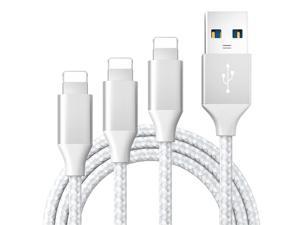 iPhone Charger Cable [MFi Certified] 3pack[3ft/6ft/10ft] Nylon Braided Lightning Cable, Phone Charging Cord Compatible with iPhone 12 Pro Max 11 Pro Xs XR X 8 7 6S 6 Plus SE 5S,iPad