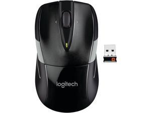M525 Wireless Mouse – Long 3 Year Battery Life, Ergonomic Shape for Right or Left Hand Use, Micro-Precision Scroll Wheel, and USB Unifying Receiver for Computers and Laptops, Black/Gray