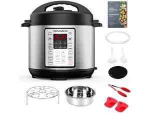 14in1 Electric Pressure Cooker Instant Programmable Pressure Pot 6 Quart StainResistant Slow Cooker Steamer Saute Yogurt Maker Egg Cook Sterilizer Warmer Rice Cooker with 10 Deluxe Accesso