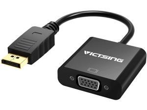 DisplayPort DP to VGA Adapter, Gold-Plated Converter for PC Laptop, DP to VGA Adapter Cable, Male to female, Compatible for PC, Monitor, Projector, TV. DisplayPort DP to VGA Adapter, Gold-Plated Converter for PC Laptop, DP to VGA Adapter Cable, Male to female, Compatible for PC, Monitor, Projector, TV.