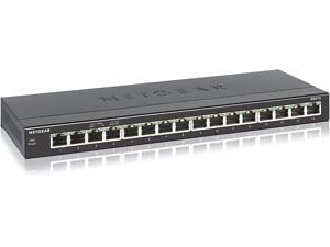 16-Port Gigabit Ethernet Unmanaged Switch (GS316) - Desktop, Fanless Housing for Quiet Operation 16-Port Gigabit Ethernet Unmanaged Switch (GS316) - Desktop, Fanless Housing for Quiet Operation