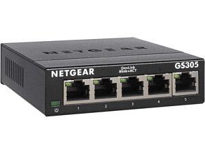 5-Port Gigabit Ethernet Unmanaged Switch (GS305) - Home Network Hub, Office Ethernet Splitter, Plug-and-Play, Fanless Metal Housing, Desktop or Wall Mount