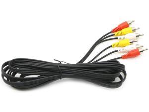 3 RCA Cable Audio Video Composite Male to Male DVD Cable (6 Feet) 3 RCA Cable Audio Video Composite Male to Male DVD Cable (6 Feet)