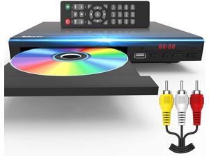 DVD Player for TV All Region Free DVD Player with AV Output and USB Input, Remote Control and AV Cable Included DVD Player for TV All Region Free DVD Player with AV Output and USB Input, Remote Control and AV Cable Included