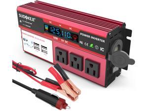 500W car Power Inverter DC 12V to AC 110V 120V car Plug Inverter Adapter Power Converter, with 4 2.4vUSB Charging Ports and 3 AC sockets, car Charger, truck/12V car Cigarette Lighter Device. 500W car Power Inverter DC 12V to AC 110V 120V car Plug Inverter Adapter Power Converter, with 4 2.4vUSB Charging Ports and 3 AC sockets, car Charger, truck/12V car Cigarette Lighter Device.