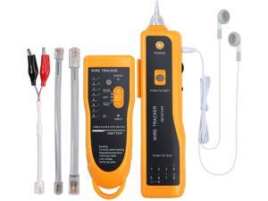 Wire Tracker, Multifunctional RJ11 RJ45 Cable Tester Line Finder with NCV Probe for Wire Tracer Toner Ethernet LAN Network Cable Collation, Telephone Line Tester &Continuity Checking, CT03 Wire Tracker, Multifunctional RJ11 RJ45 Cable Tester Line Finder with NCV Probe for Wire Tracer Toner Ethernet LAN Network Cable Collation, Telephone Line Tester &Continuity Checking, CT03