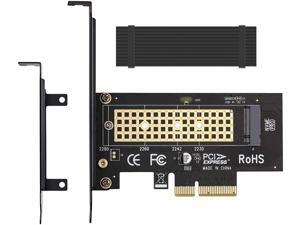 M.2 NVME to PCIe 3.0 x4 Adapter with Aluminum Heatsink Solution M.2 NVME to PCIe 3.0 x4 Adapter with Aluminum Heatsink Solution