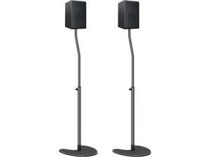 Adjustable Height Speaker Stand  Extends 28 to 38  Holds Satellite  Small Bookshelf Speakers ie Bose Harmon Kardon Polk JBL KEF Klipsch Sony and Others  Set of 2  Model HTBS