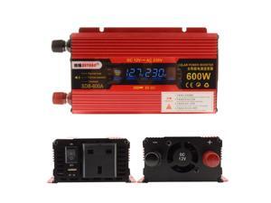 XUYUAN 600W Car Power Inverter DC 12V To AC 220V Converter LCD Display USB Charger Adapter Portable Auto Modified Save UK Sale XUYUAN 600W Car Power Inverter DC 12V To AC 220V Converter LCD Display USB Charger Adapter Portable Auto Modified Save UK Sale