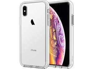 JETech Case for iPhone Xs and iPhone X, Shock-Absorption Bumper Cover, Anti-Scratch Clear Back, HD Clear